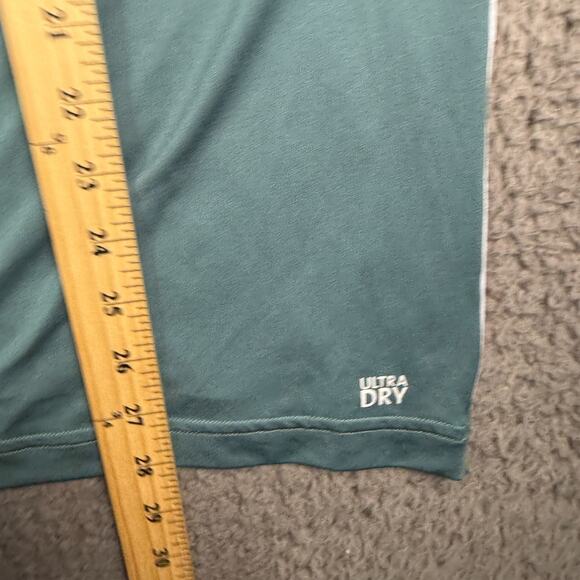 Lacoste Miami Open Tennis Polo Shirt Mens Large (5) Green Teal Snap Button - Picture 11 of 13